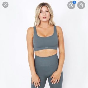 SET ACTIVE GRAY SPORTS BRA